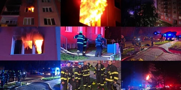 Rozsáhlý ranní požár bytu