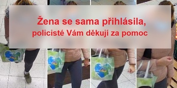 Pátrání ukončeno, žena se sama přihlásila