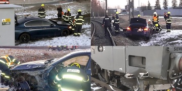 Střet auta s vlakem - doplněno vyjádření policie