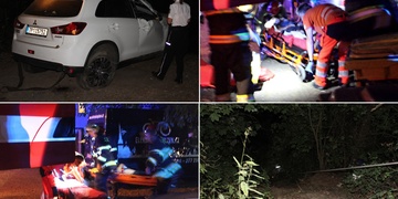 Táta se synem zachránili život řidiči, který se zřítil do strže