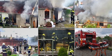 Muž spal, zatímco mu dům hořel nad hlavou