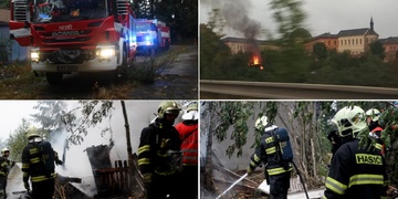 Požár chatu u věznice Plzeň srovnal se zemí