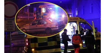 Opilec havaroval záchranářům ve vjezdu a ještě se s nimi chtěl prát