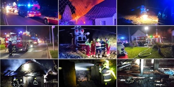 Noční požár, majitel se bohužel do hořícího domu vrátil