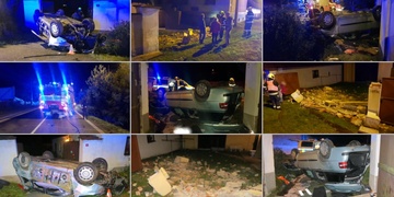 Auto proletělo zdí jako meteorit, odrazilo se a letělo dál