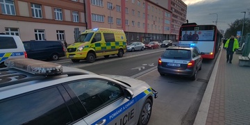 Střet autobusu s chodkyní