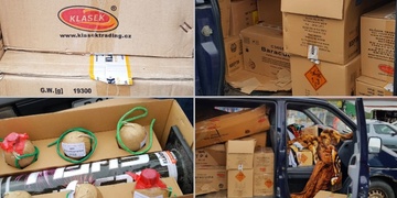 Nebezpečnou pyrotechniku Vietnamci skladovali v dodávce