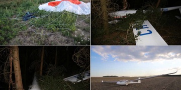 Letecká nehoda - střet dvou kluzáků