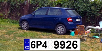 Policie pátrá po Škodě Fabia rz 6P4 9926