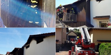 Při požáru domu byl vážně popálen starší muž