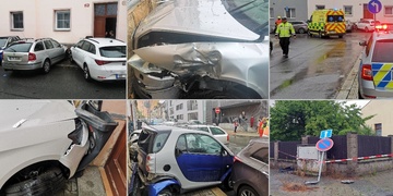 "Vřítil se sem jako dělová koule!" popsal nehodu svědek