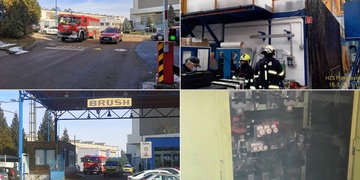 Při výbuchu rozvodny v Plzni byl zraněn člověk