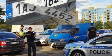"Pane, odlepila se vám registrační značka! Ta asi nebude pravá, viďte?"