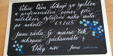 "Velice Vám děkuji za rychlou a profesionální pomoc!"