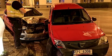 Noční nehoda U Prazdroje