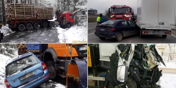 Den plný nehod, záchranné složky mají plné ruce práce