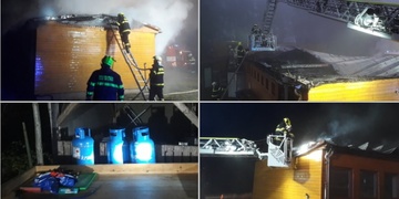 Požár táborové kuchyně