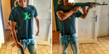 "Prosím Vás, nechoďte nám s tím samopalem na pumpu!"