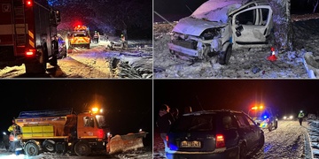 Vážná dopravní nehoda, na místo letí vrtulník LZS