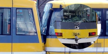 Srážka tramvají v centru Plzně