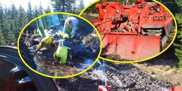 Hasiči museli na pomoc vyrazit tankem