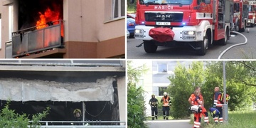 Požár zcela zničil byt v Sokolovské