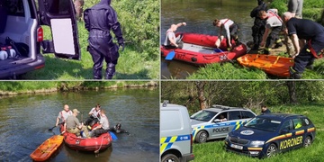 Lidské tělo bylo zaklesnuto v řece pod kořeny stromu