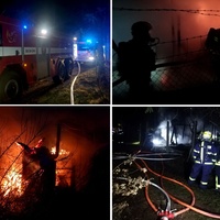 V chatce uhořel muž