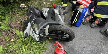 Zraněný řidič musel být letecky transportován do nemocnice