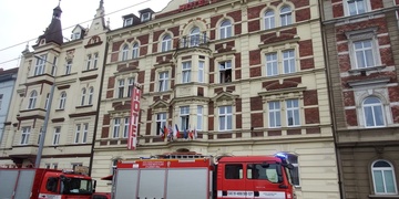 Požár v hotelu Victoria vyvolal částečnou evakuaci