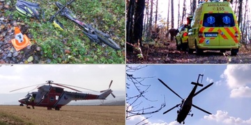 Dívka spadla z koně a muž z kola, pro oba musel letět vrtulník