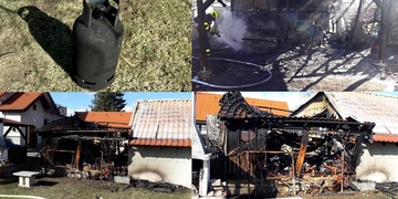 Požár v Defurových Lažanech