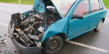 Střet osobního vozu s nákladním