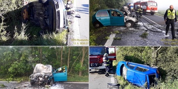 Jedna Fabie v plamenech, druhá na boku