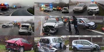 Hromadná dopravní nehoda u Plzně