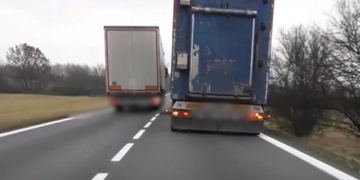 Bezohledný řidič kamionu