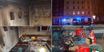 Požár se od vánočního stromku rychle rozšířil na celý byt