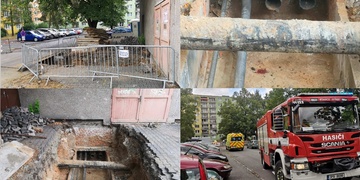 Čtyřiaosmdesátiletý senior spadl do výkopu