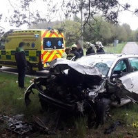 Aby se vyhnula střetu s autem, narazila do stromu