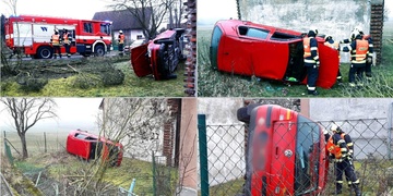 Auto proletělo plotem na zahradu domu