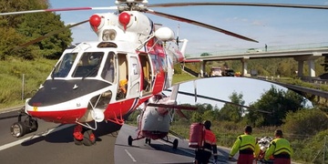 Žena skočila z mostu na dálnici