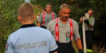 Lesní požár u Plzně