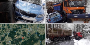 Hromadná nehoda zcela uzavřela silnici