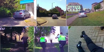 Dopadení a zesměšnění - pachatel si jako úkryt zvolil policejní školu