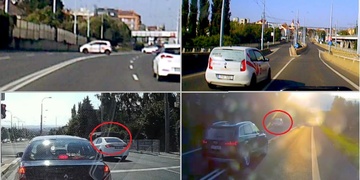 Křižovatkou "na prase", nebezpečné předjíždění  i ohrožení zásahového vozu hasičů