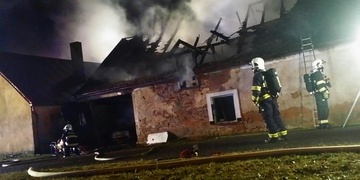 Požár rodinného domu