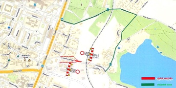 Ulice U Velkého rybníka je uzavřena