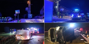 Nehoda na D5 i požár trafostanice