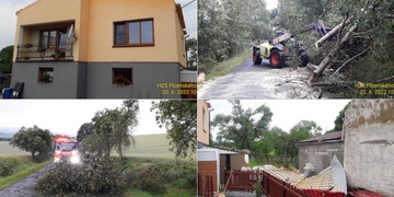 Část Plzeňského kraje zasáhla bouře