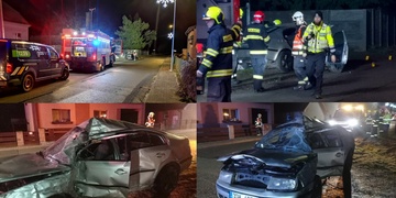 Auto opilého řidiče za sebou nechalo následky připomínající spíše obří beranidlo